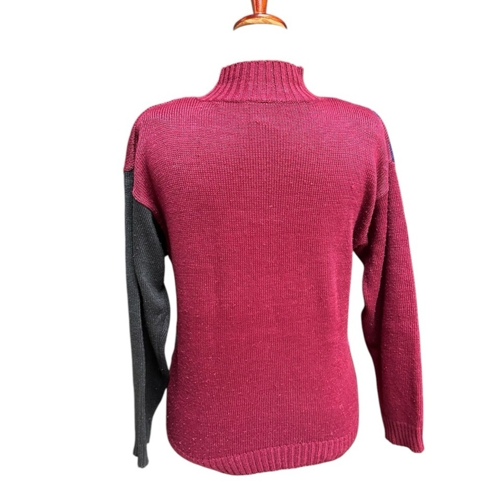 Women’s Vintage Embroidered Patchwork Sweater Col… - image 7